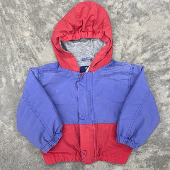 Vintage Honors Baby Light Colorblock Full Zip Hooded Jacket 24 Months Purple - Picture 1 of 8